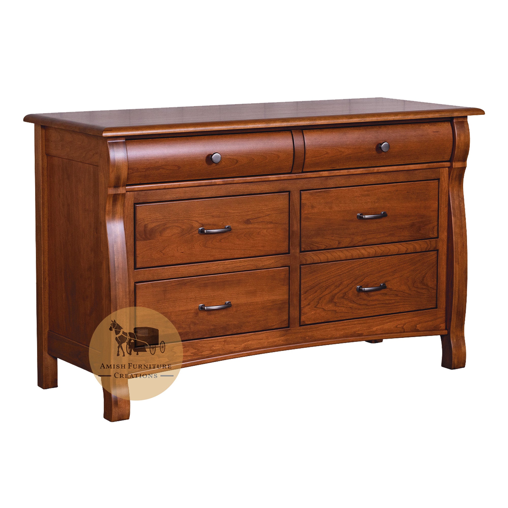 Amish made Casablanca 6 Drawer Dresser | Amish Furniture Creations™
