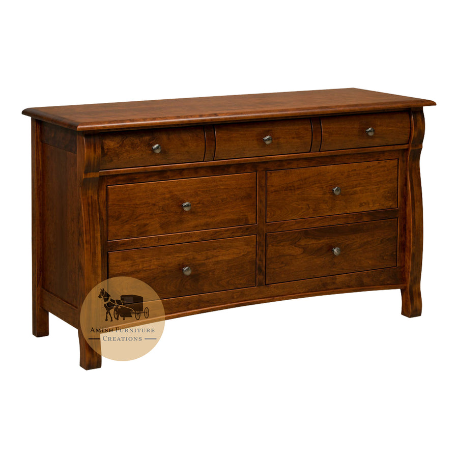 Wooden Casablanca 7 Drawer Dresser | Amish Furniture Creations ™