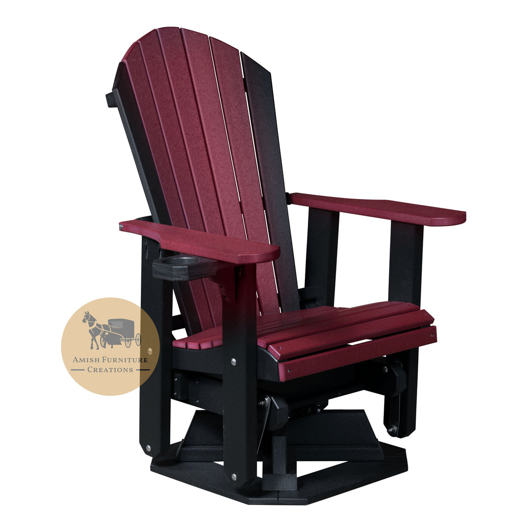 Outdoor Poly Adirondack Swivel Glider - Amish Furniture Creations™