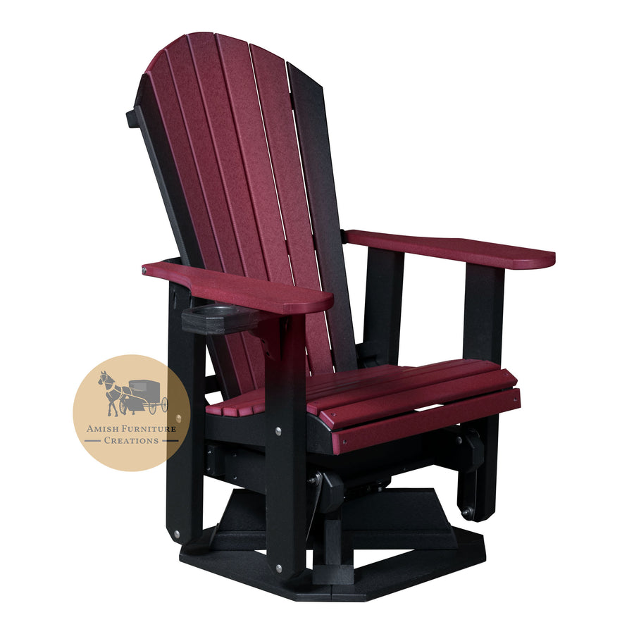 Outdoor Poly Adirondack Swivel Glider - Amish Furniture Creations™