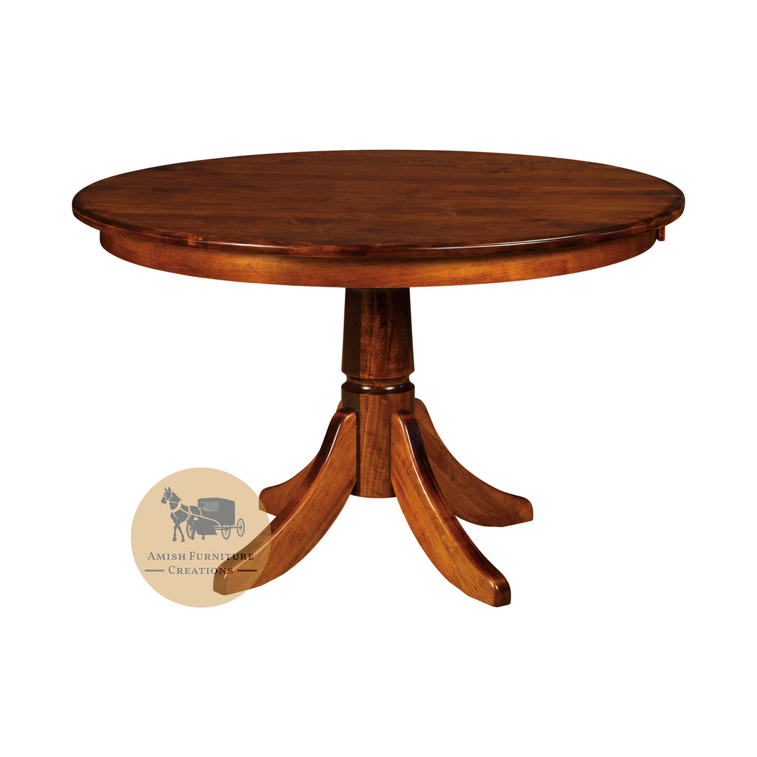 Amish made Baytown Single Pedestal Table | Amish Furniture Creations ™