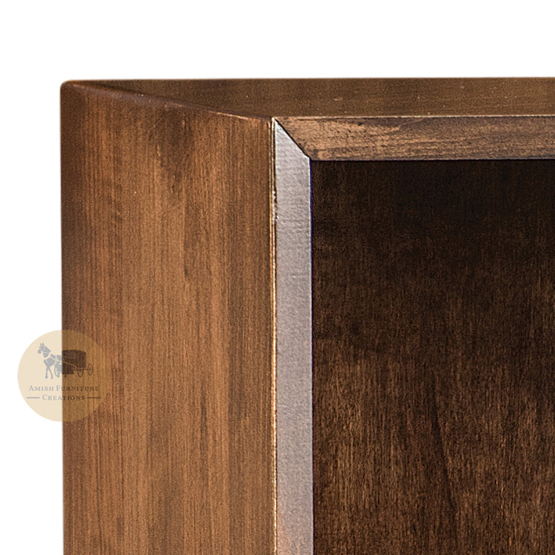 Mitered Corner detail of Modern Century Bookcase | Amish Furniture Creations ™