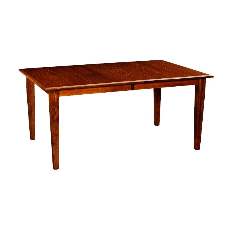 Amish made Classic 4 Leg Table in Solid Quarter Sawn White Oak - Amish Furniture Creations ™