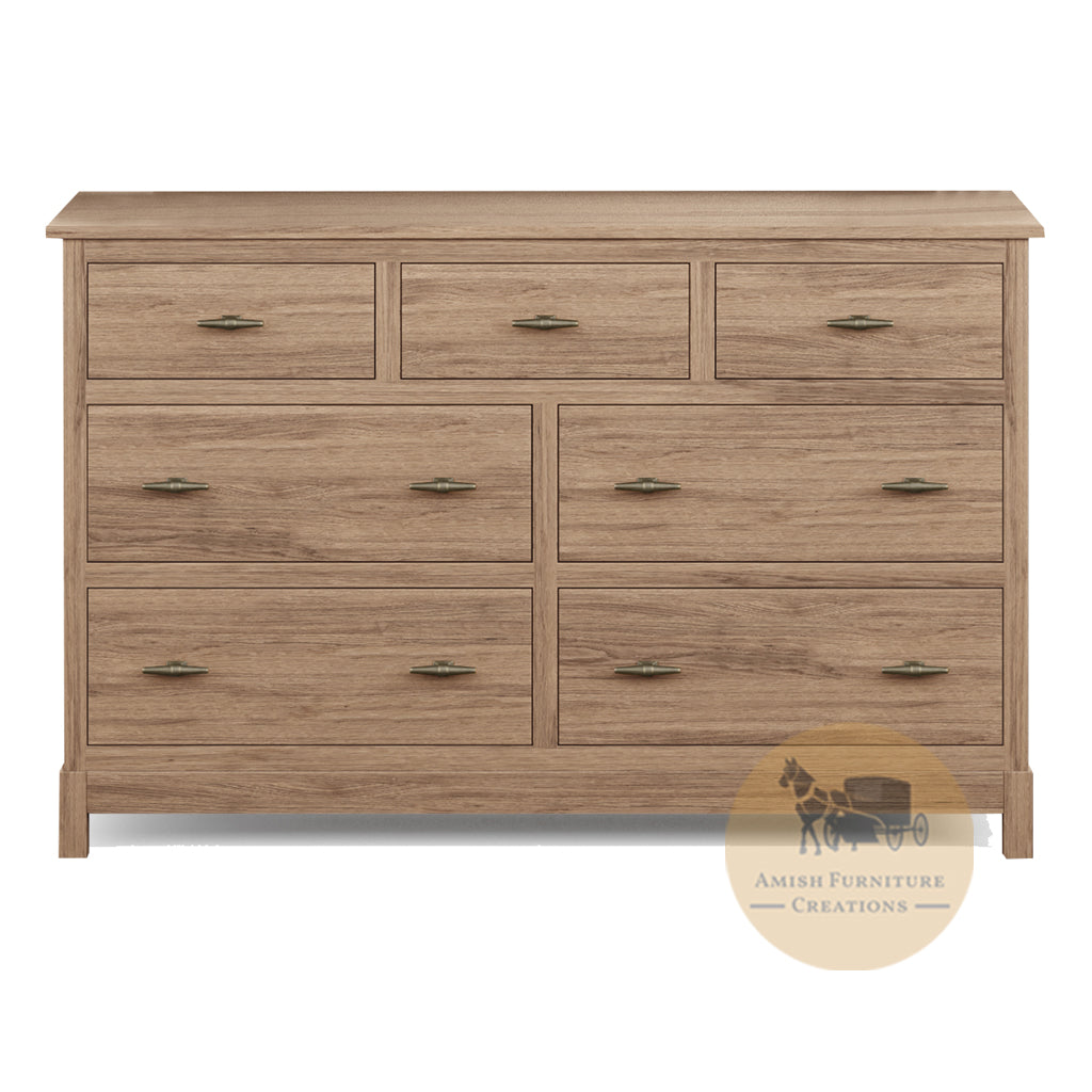 Platte River 7 drawer 60 inch Dresser | Amish Furniture Creations ™