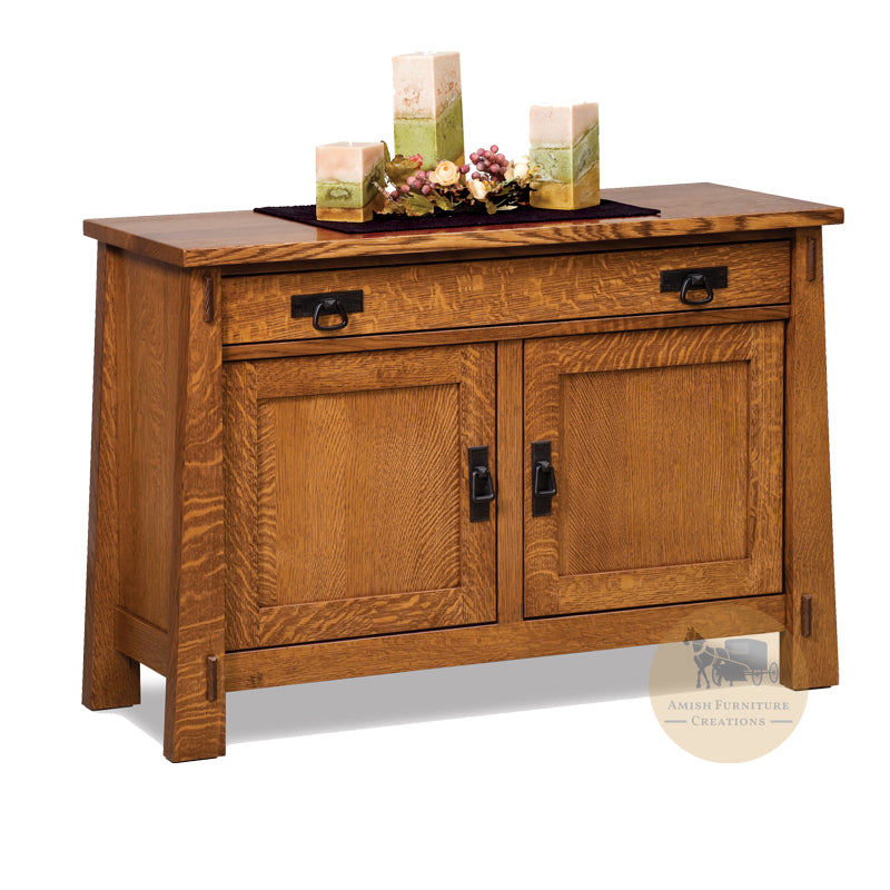 Modesto Enclosed Sofa Table with 1 drawer and 2 doors | Amish Furniture Creations ™