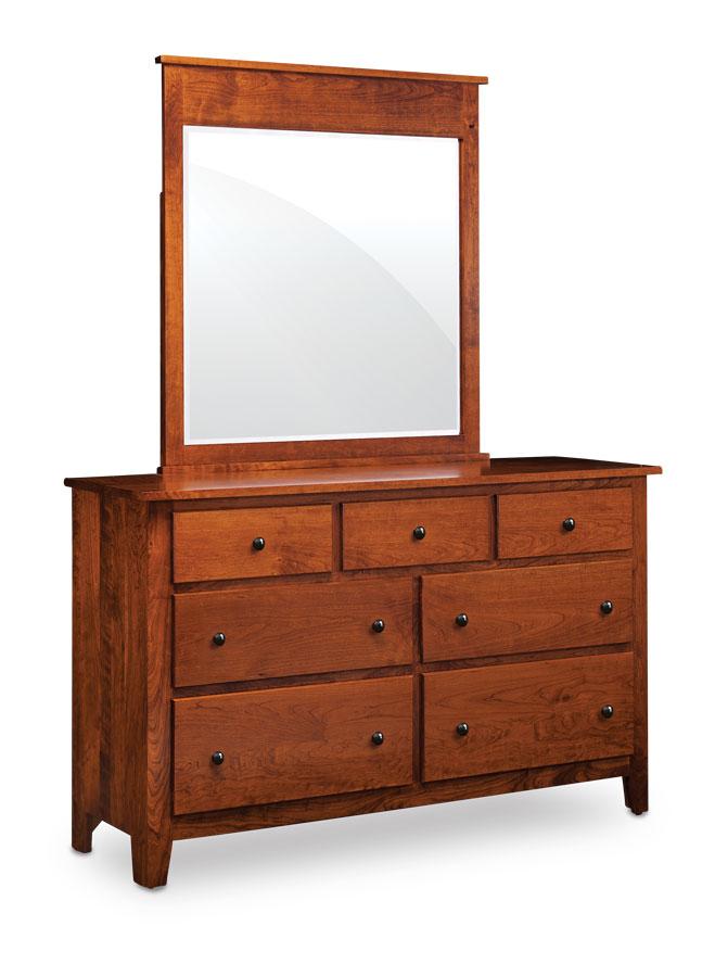 Shenandoah 7 drawer Dresser and Mirror | Amish Furniture Creations™