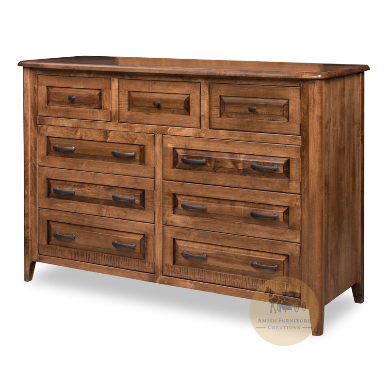 Amish made Bay Pointe 9 Drawer Dresser | Amish Furniture Creations Amish made Bay Pointe 9 Drawer Dresser | Amish Furniture Creations
