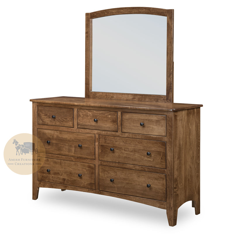 Carlston 7 Drawer Dresser with Mirror | Amish Furniture Creations ™