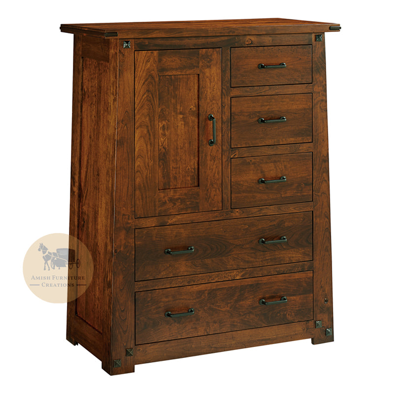 El Paso 1 Door 5 Drawer Chest | Amish Furniture Creations ™