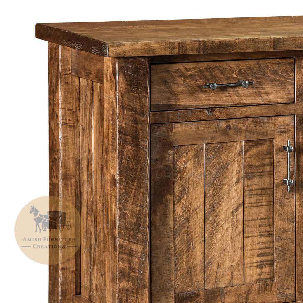 TL-461 Houston 48" Buffet corner detail | Amish Furniture Creations ™