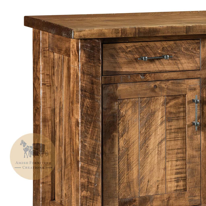 TL-461 Houston 48" Buffet corner detail | Amish Furniture Creations ™