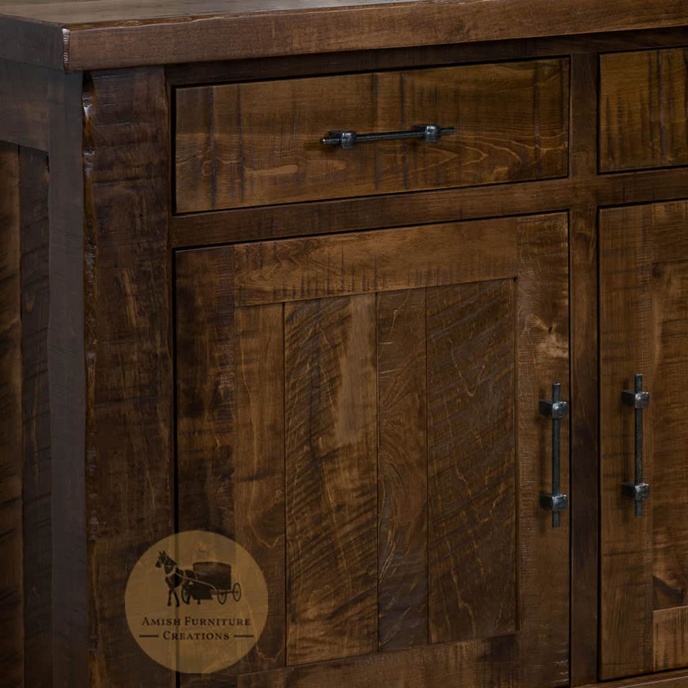 TL-464 Houston Buffet front drawer and door detail | Amish Furniture Creations ™