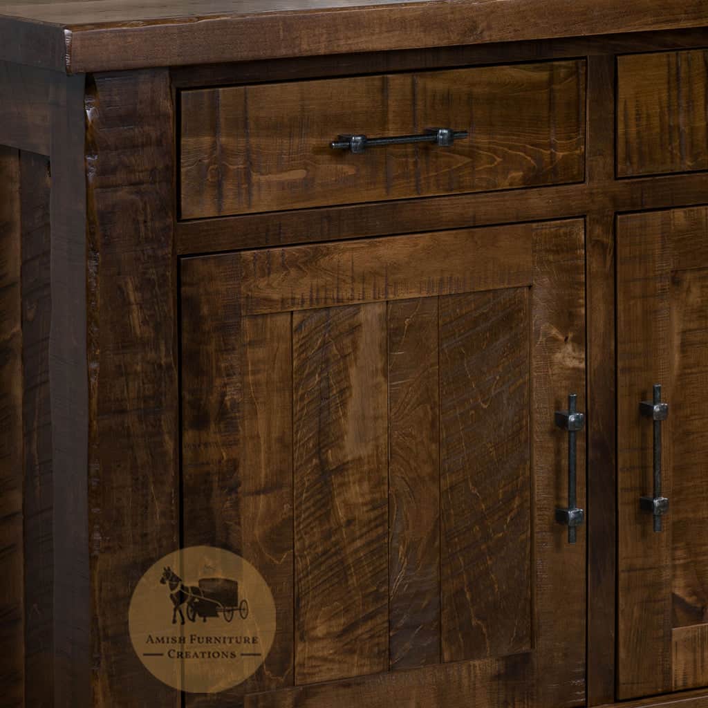 TL-464 Houston Buffet front drawer and door detail | Amish Furniture Creations ™