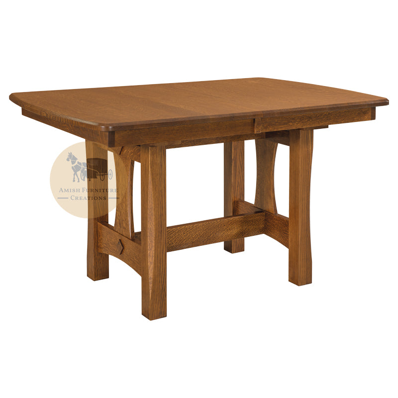 Sedona Trestle Table in Solid Oak | Amish Furniture Creations ™
