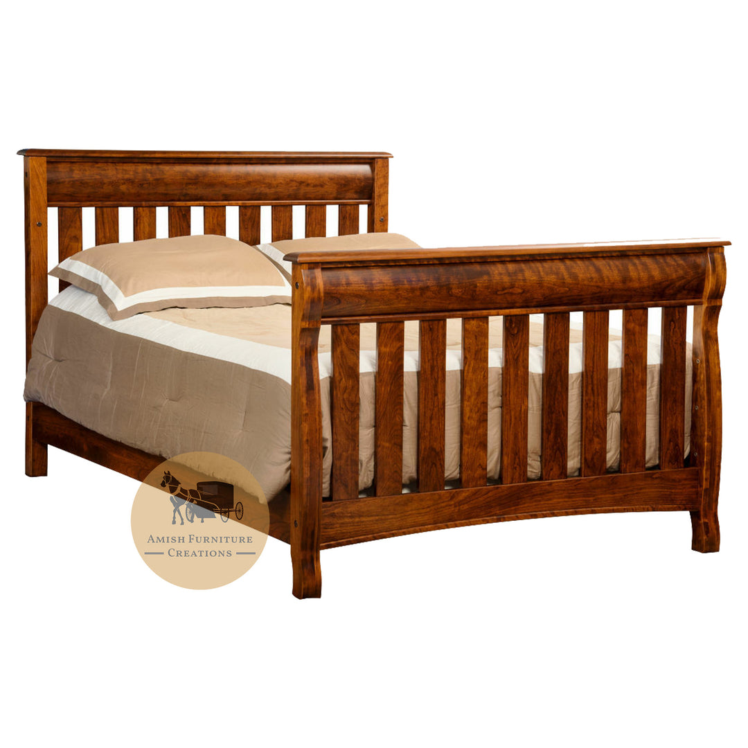 Wooden Casablanca Full Size Bed | Amish Furniture Creations ™