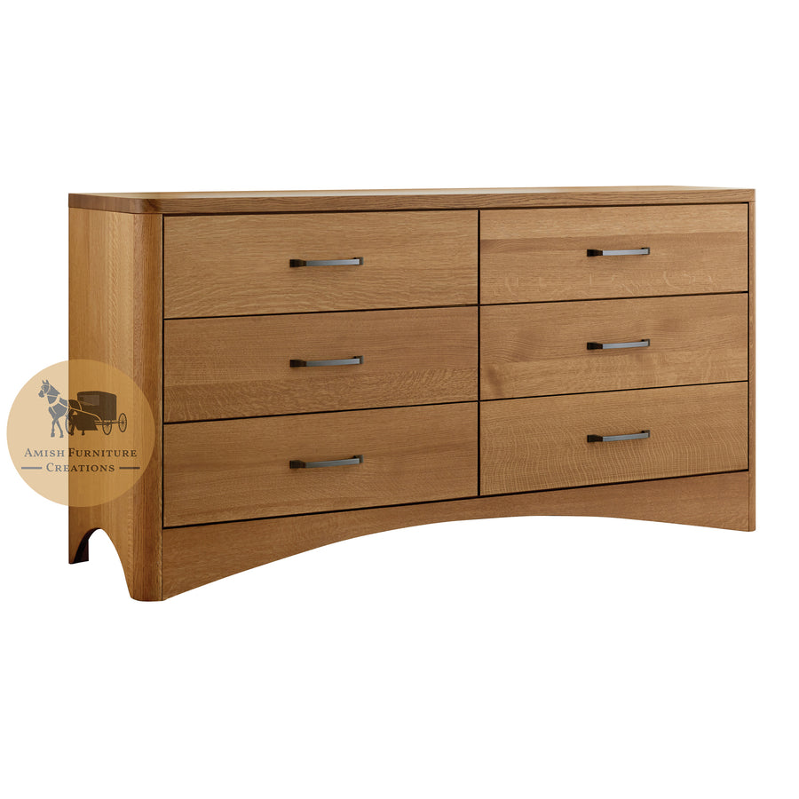 Daniel's Amish Mission 35-3142 12-Drawer Solid Wood Double Dresser, Furniture Superstore - Rochester, MN