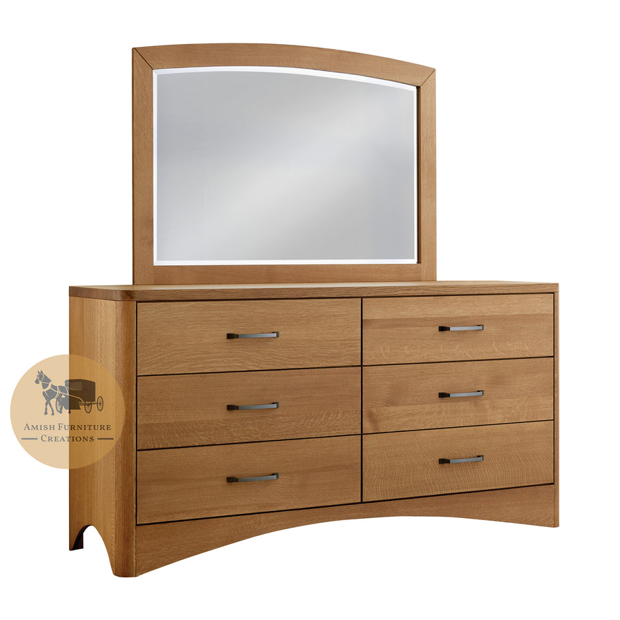 Winslow 6 Drawer Dresser with Mirror | Amish Furniture Creations ™
