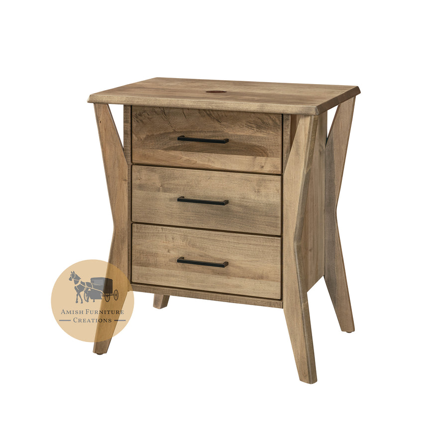 Winston 3 Drawer Nightstand | Amish Furniture Creations ™