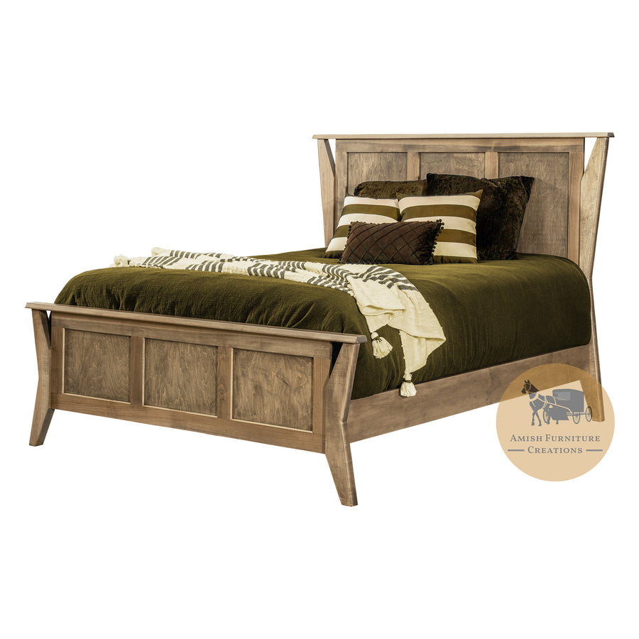 Winston Bed with 25 inch high footboard | Amish Furniture Creations ™