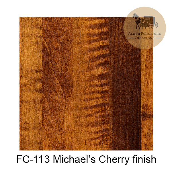 Brown Maple with FC-113 Michael's Cherry finish | Amish Furniture Creations™