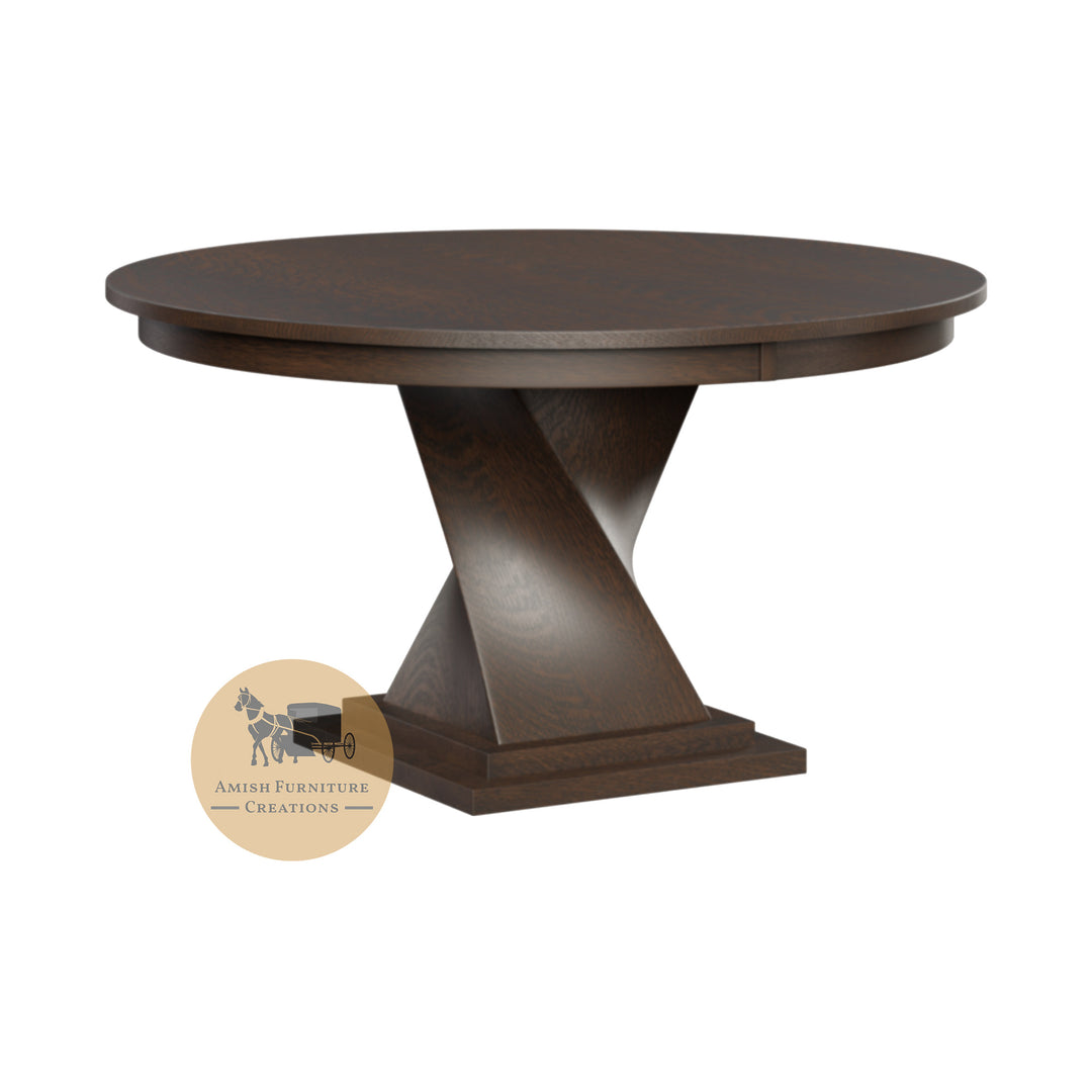 Amish made Lexington Twisty Pedestal Table - Amish Furniture Creations ™