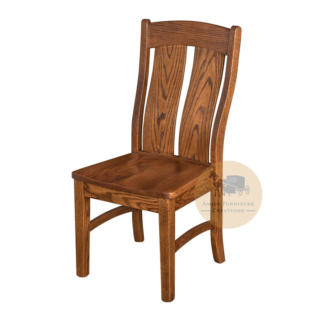Amish made Mankato Side Chair in Solid Oak | Amish Furniture Creations ™