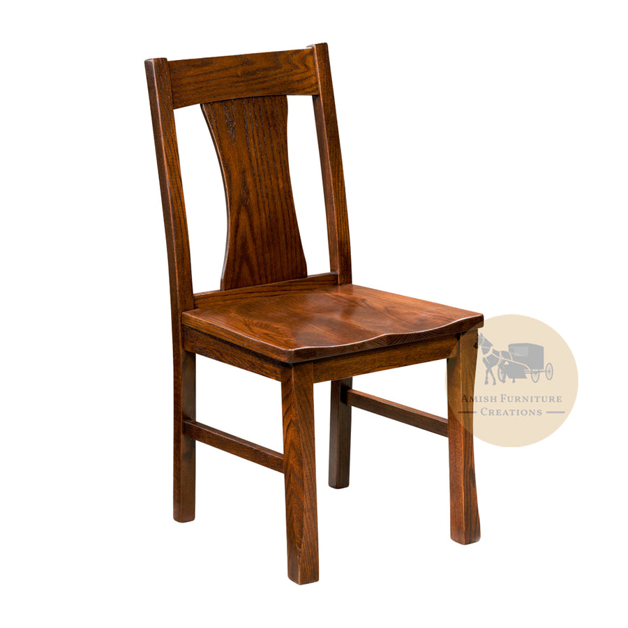 Amish made Sheridan Side Chair in Solid Oak | Amish Furniture Creations ™