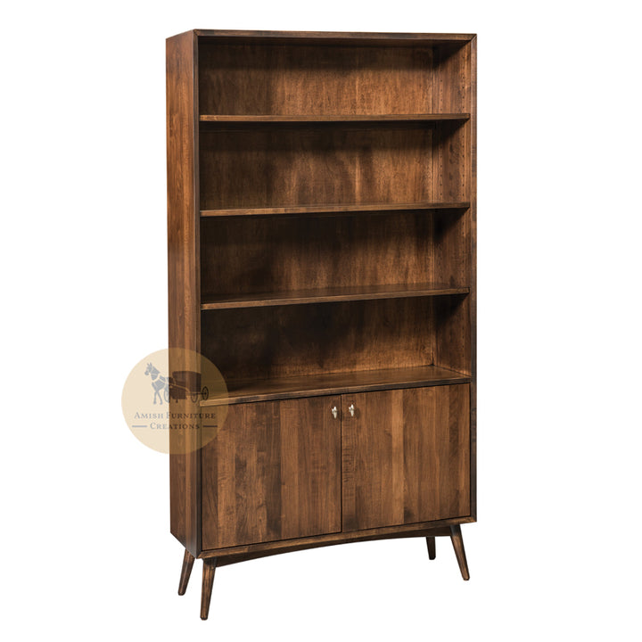 Modern Century Bookcase with Lower Doors | Amish Furniture Creations ™