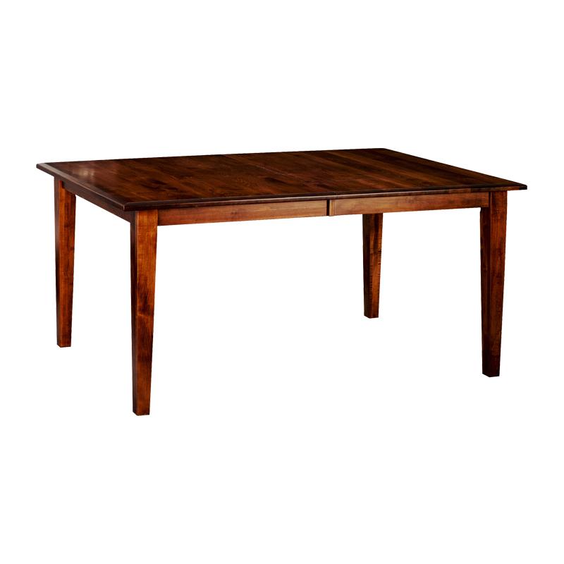 Amish made Classic 4 Leg Table in Solid Brown Maple - Amish Furniture Creations ™