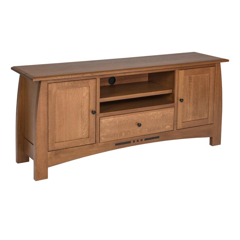 Amish made Arts & Crafts 74" Entertainment Console | Amish Furniture Creations ™