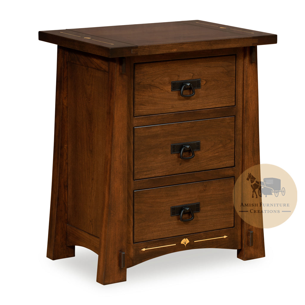 Castlebrook 3 Drawer Nightstand | Amish Furniture Creations ™