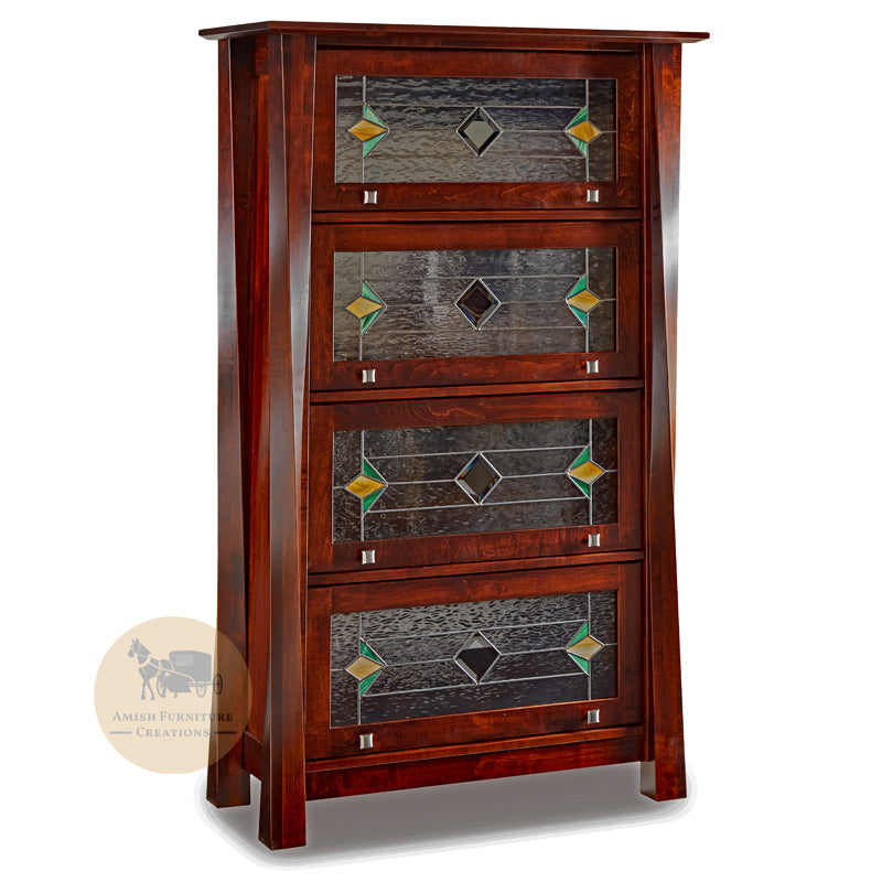 Amish Furniture Creations Lexington Arc Barrister Bookcase