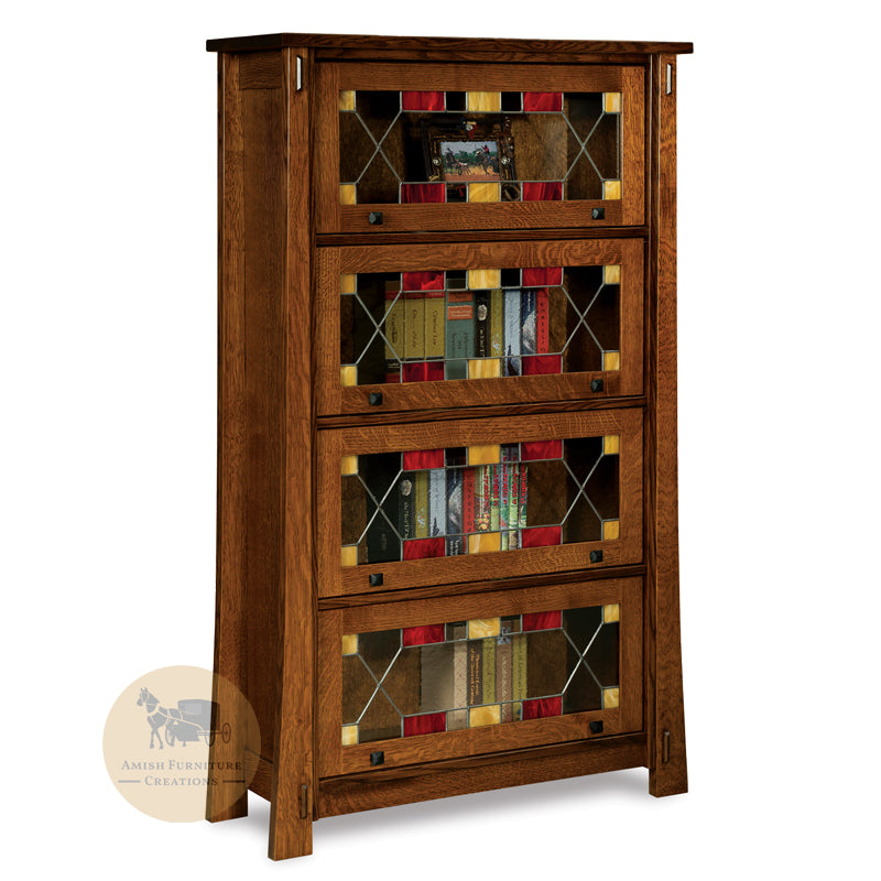 Modesto Barrister Bookcase with 4 doors | Amish Furniture Creations ™