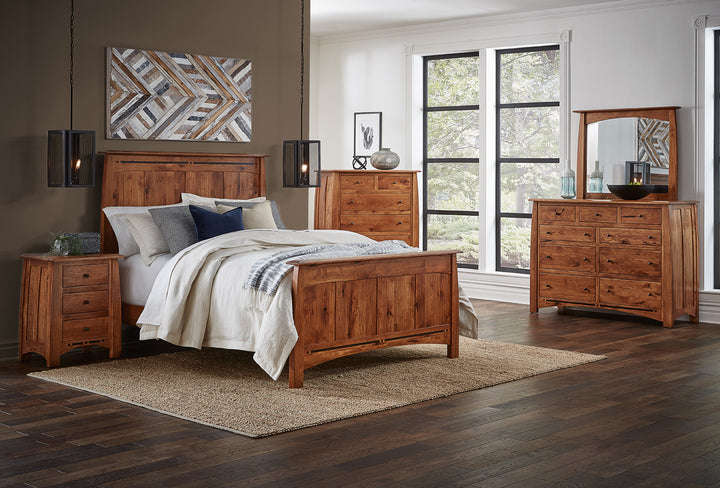 Boulder Creek Solid Rustic Hickory 6 Piece Bedroom Suite | Amish Furniture Creations ™