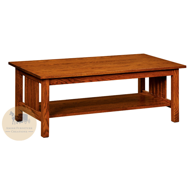 Mission Solid Wood Coffee Table Amish