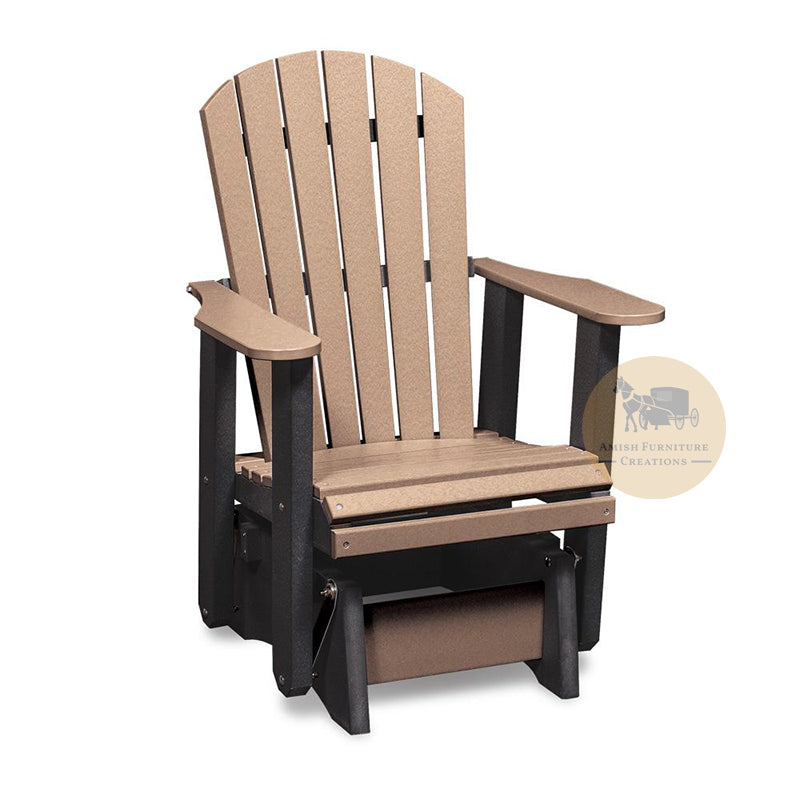 Amish made OKAW Outdoor Poly-Wood Single Glider - Amish Furniture Creations™