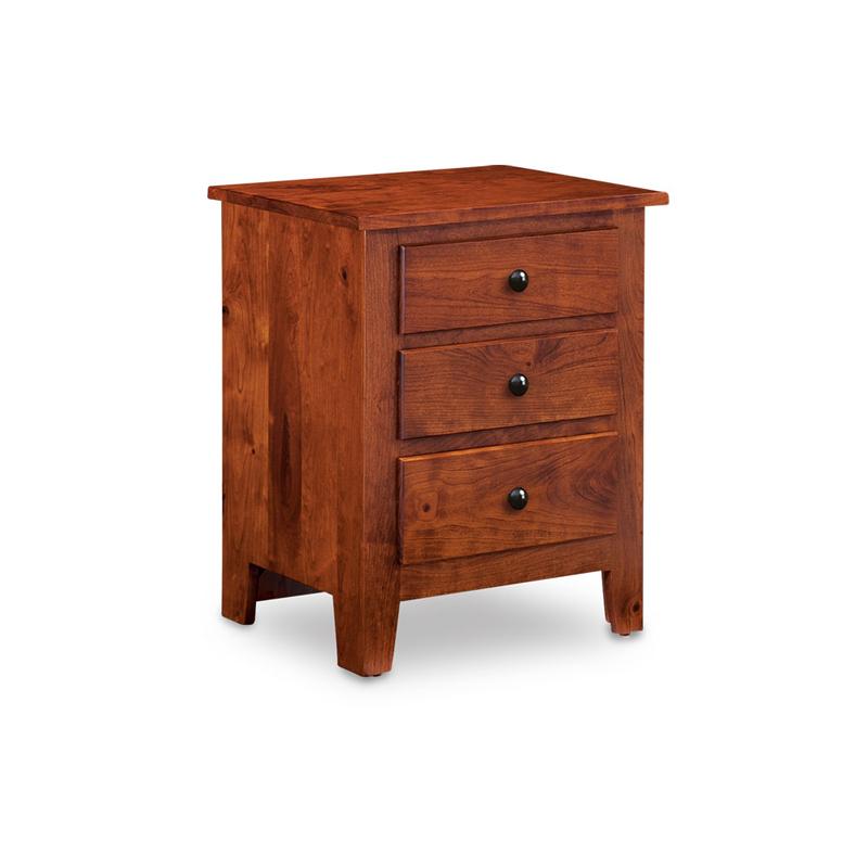 Amish made Shenandoah Nightstand with 3 Drawers - Amish Furniture Creations™