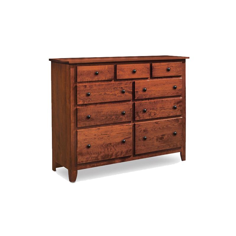 Amish made Shenandoah 9 Drawer Dresser - Oak For Less® Furniture