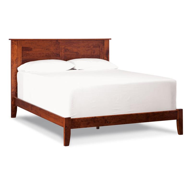 Amish made Shenandoah Bed with Panel Headboard and Wood Frame - Cal King size - Amish Furniture Creations™