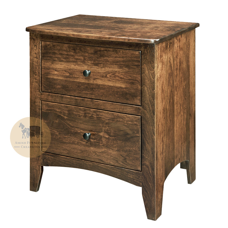 Carlston 2 Drawer Nightstand | Amish Furniture Creations ™