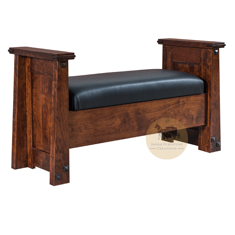 Encada Bench with Tall Sides | Amish Furniture Creations ™
