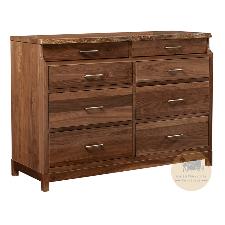 Winchester Live Edge 8 Drawer Dresser | Amish Furniture Creations ™