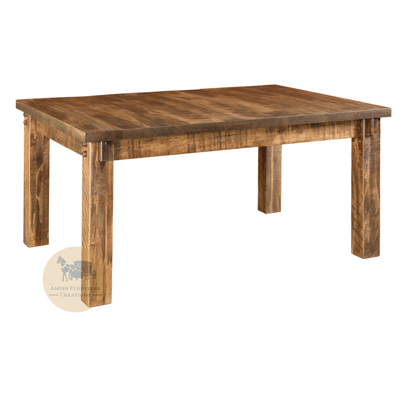 Amish made Houston Leg Table in Solid Brown Maple | Amish Furniture Creations ™